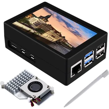 Vývojová deska 52Pi - 3,5" Dotykový displej včetně krabičky a chladiče pro Raspberry Pi 5
