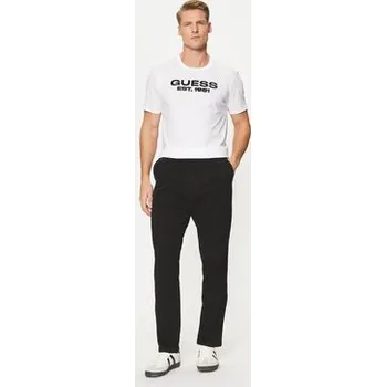 Pánské oblečení Guess Kalhoty z materiálu M4BB27 WGHA1 Černá Slim Fit 32_30