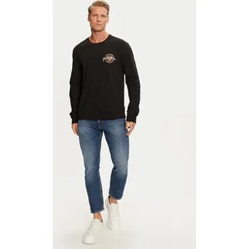 Pánské tričko Guess Jeans S dlouhým rukávem M4BI84 K8FQ4 Černá Regular Fit M
