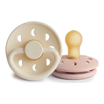 dudlíky CUMLÍKY FRIGG MOON PHASE BLUSH/ CREAM, +6M, KAUČUK
