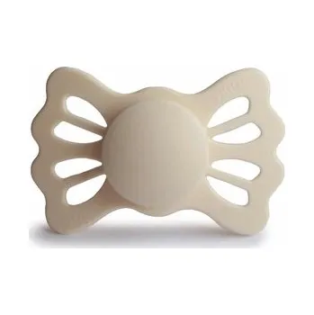 dudlíky SYMETRICKÝ CUMLÍK FRIGG LUCKY CREAM, 6-18M, SILIKÓN