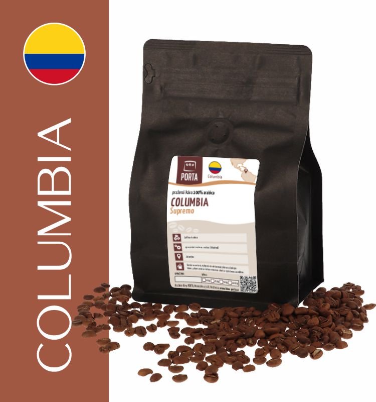 Káva Columbia Supremo 1000g