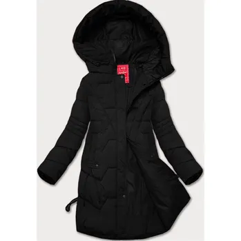 Dámská cargo bunda Černá dámská prošívaná bunda s kapucí LHD, odstíny černé M (38) i392_24526-47