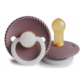 dudlíky CUMLÍK FRIGG ROPE NIGHT TWILIGHT MAUVE, +6M, KAUČUK