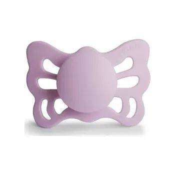 dudlíky ANATOMICKÝ CUMLÍK FRIGG BUTTERFLY SOFT LILAC, 0-6M, SILIKÓN