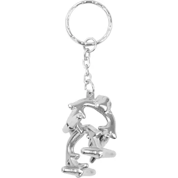 Hlavolam Alltoys Kovový hlavolam přívěšek na klíče varianta 4