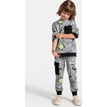 Pánské oblečení Coccodrillo Mikina ZC4132101WBK Šedá Regular Fit 92