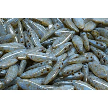 Dětské navlékací korálky Dvoudírkové jazýčky 5x16mm - č.85