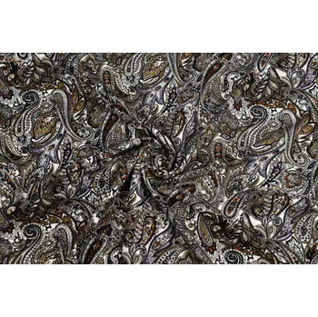 Úplet punto kašmírový vzor taupe