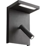 Redo 01-1500 - LED Nástěnné bodové svítidlo AGOS LED/6W/230V +LED/3,2W USB černá