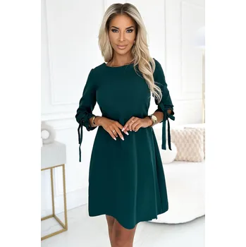 Dámské oblečení Dámské společenské šaty s mašlemi na rukávech - Numoco, s i240_202296_2:s