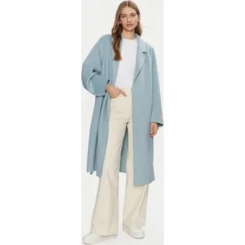 Calvin Klein Vlněný kabát K20K207813 Světle modrá Regular Fit L