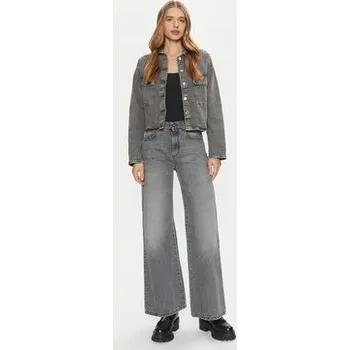 Dámská větrovka Vero Moda Jeansová bunda Ellas 10321886 Šedá Regular Fit L