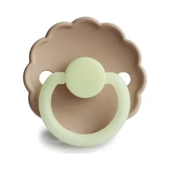 dudlíky CUMLÍK FRIGG DAISY NIGHT CROISSANT, 0-6M, SILIKÓN