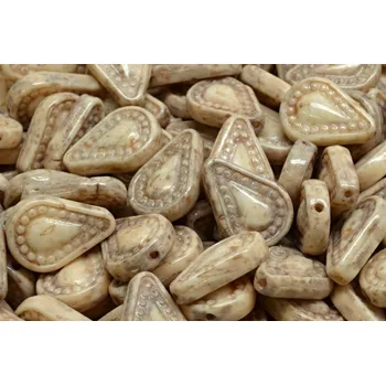 Dětské navlékací korálky Filigránová slzička č.4190 (14x10mm)