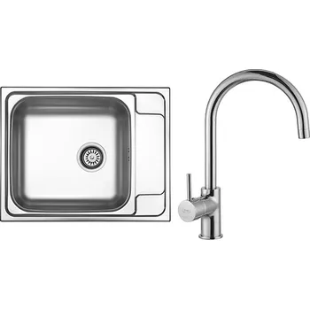 Nerezový dřez Sinks Kuchyňský dřez set Sinks GRAND 630 + baterie VITALIA
