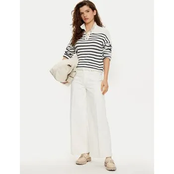 Oblečení a móda Tommy Hilfiger Kalhoty culottes WW0WW44330 Bílá Regular Fit 29_28