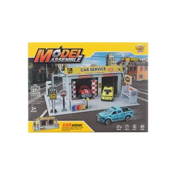 ostatní stavebnice Autoservis stavebnice+kovové auto