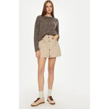 Dámská sukně JDY Trapézová sukně 15220695 Hnědá Regular Fit L