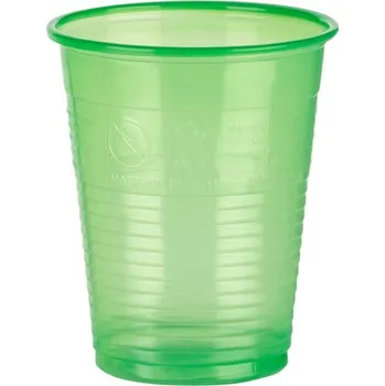 Jednorázové nádobí ORBIS Kelímky zelená 180 ml 100ks