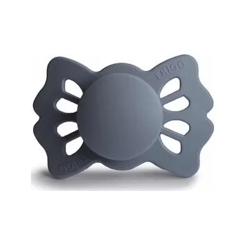 dudlíky SYMETRICKÝ CUMLÍK FRIGG LUCKY GREAT GRAY, 0-6M, SILIKÓN