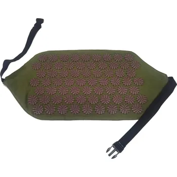 Masážní přístroj Pás pro akupresurní joga masáž, zeleno hnědý