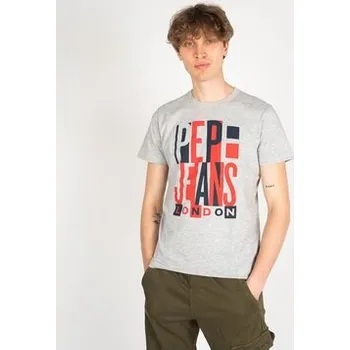 Dámské tričko Pepe Jeans T-Shirt PM507739 | Davy Šedá Regular Fit S