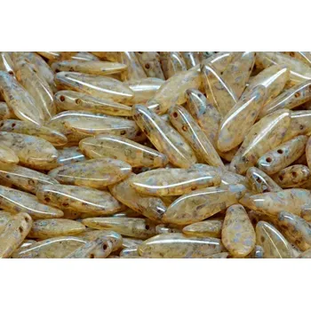 Dětské navlékací korálky Dvoudírkové jazýčky 5x16mm - č.78