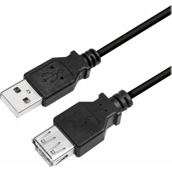 Datový kabel LogiLink USB-A - USB-A kabel USB 2 m černý (CU0010B)