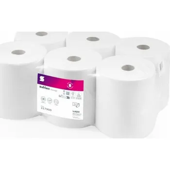 Papírový ručník Satino Prestige - Papírové ručníky v roli s centrálním výdejem, 150 m, 6 rolí - bílá