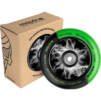 Kolečko ke koloběžce Náhradní kolečka na freestyle koloběžku MOVINO Maniac, 110 mm, Nylon, 2 ks, Modrá