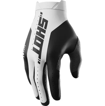 Moto rukavice Motokrosové rukavice Shot Lite Pro bílé