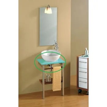 Koupelnový nábytek Roca Delta 50 Umyvadlová deska ke konzoli, bílá 7.8581.0.760.0