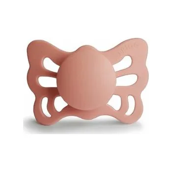 dudlíky ANATOMICKÝ CUMLÍK FRIGG BUTTERFLY PRETTY IN PEACH, 0-6M, SILIKÓN