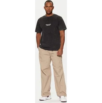 Pánské tričko Jack & Jones T-Shirt Vesterbro 12256715 Černá Relaxed Fit S