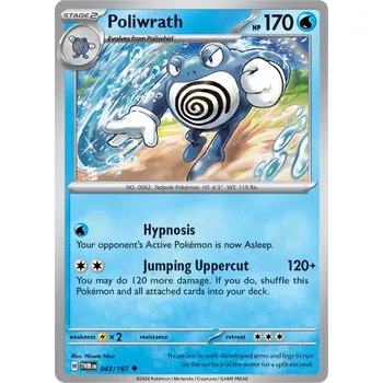 Karetní hra Poliwrath 043/167 - Twilight Masquerade Typ karty: Reverse Holo