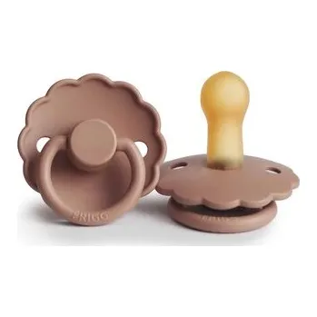 dudlíky CUMLÍK FRIGG DAISY ROSE GOLD, +6M, KAUČUK