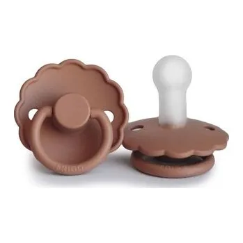 dudlíky CUMLÍK FRIGG DAISY ROSE GOLD, +6M, SILIKÓN