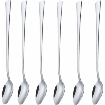 Příbor Kinghoff koktejl lžička 6 ks. Pro latte dezerty KH-1341 GLOSS