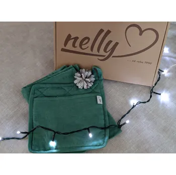 Chňapka Nelly Kuchyňský set - 2x chňapka + 2x utěrka Barva: Tmavě modrá