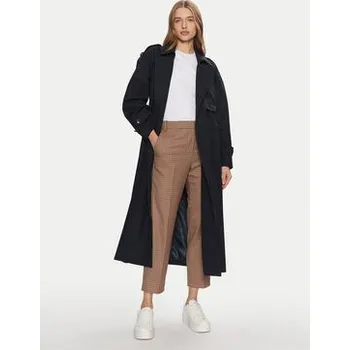 Dámský kabát Tommy Hilfiger Trenčkot WW0WW45918 Tmavomodrá Oversize S_M