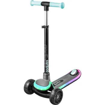 Koloběžka Dětská tříkolová koloběžka Cariboo LEDstar, modrá