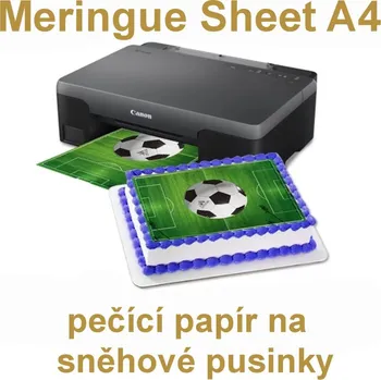 Jedlá dekorace na dort Meringue Sheets A4 pečící papír na sněhové pusinky