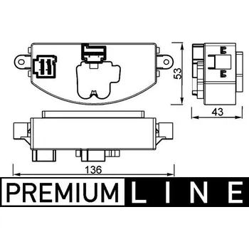 Regulace, vnitřní ventilace MAHLE ABR 106 000P