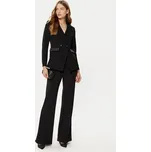 Rinascimento Kalhoty z materiálu CFC0121872003 Černá Regular Fit M