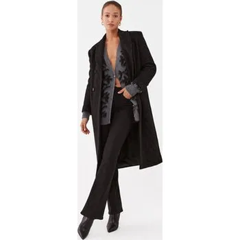 Dámský kabát Pinko Vlněný kabát Emule 101874 Y82W Černá Regular Fit 42