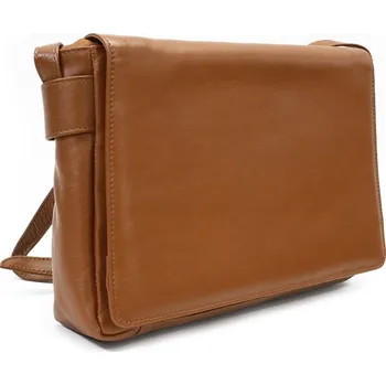 Kabelka Arwel Hnědá kožená klopnová kabelka 213-7320-40