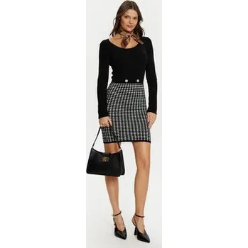 Dámské šaty Guess Úpletové šaty W5RK12 Z3KX0 Černá Slim Fit XXL