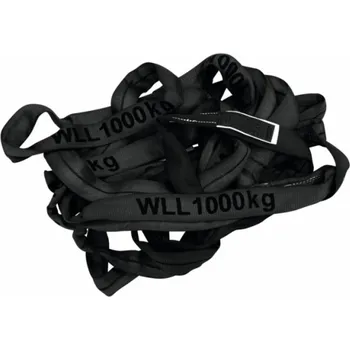 Upínací popruh Pás vázací 0,5 m, nosnost 1000 kg, černý