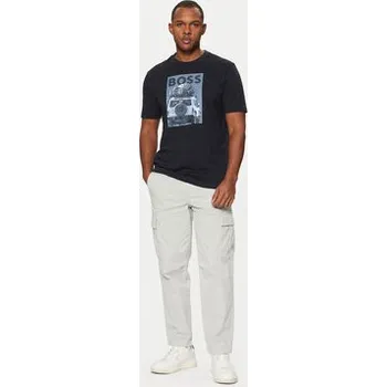 Pánské oblečení BOSS T-Shirt Te_Mextour 50535079 Tmavomodrá Regular Fit S